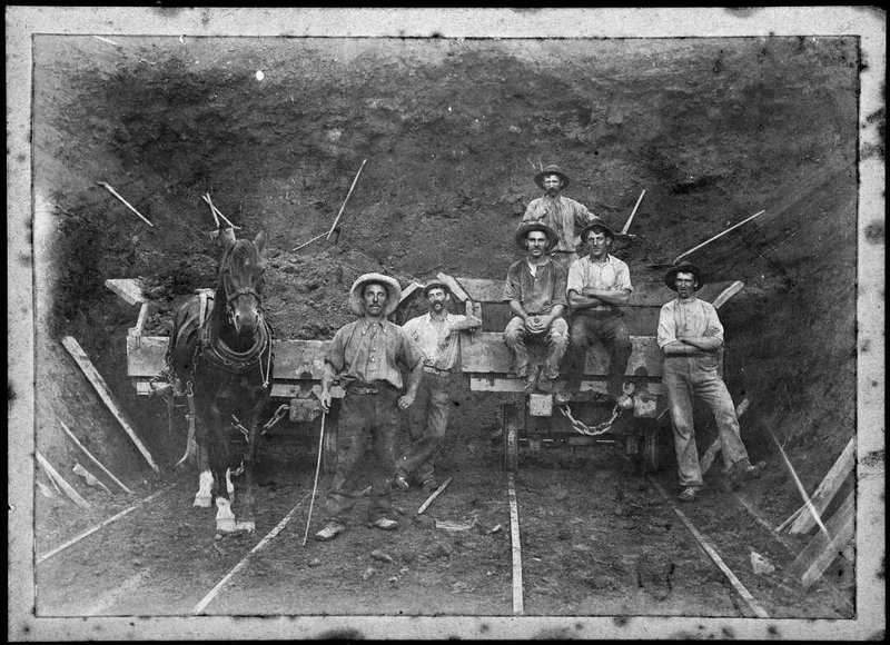 Workers by the Otira Tunnel